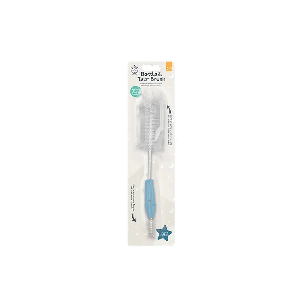 2-in-1 Baby Bottle and Teat Cleaning Brush | Flexible Head, Assorted Colours - Image 3