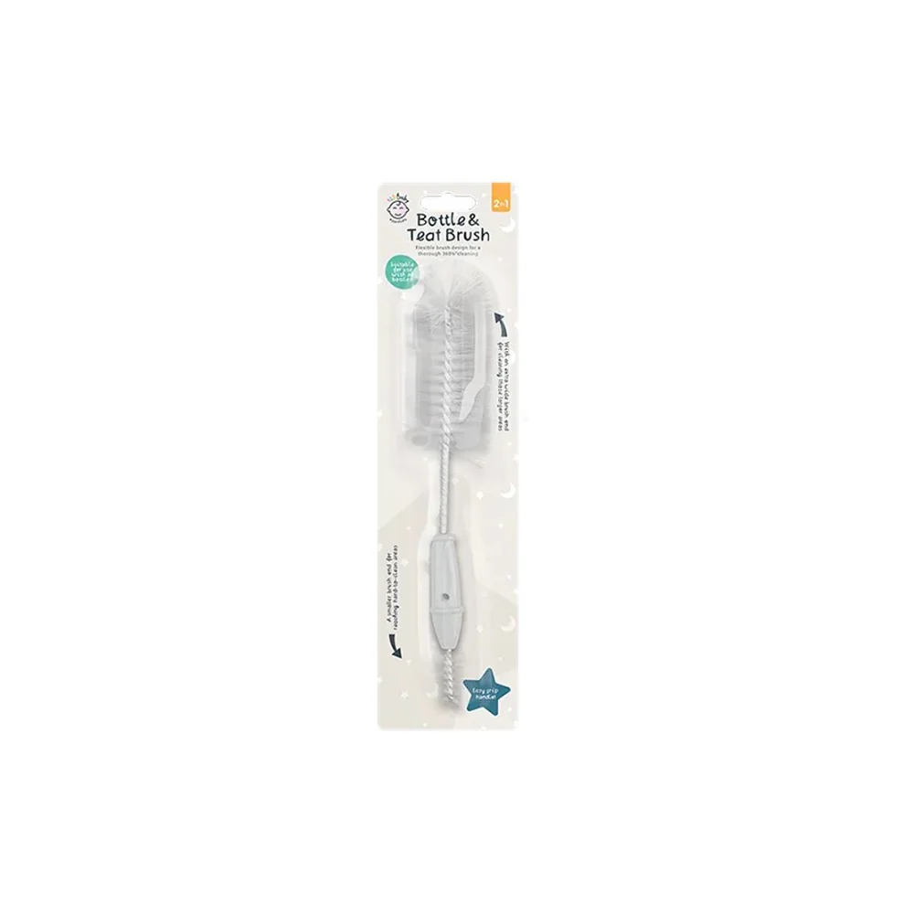 2-in-1 Baby Bottle and Teat Cleaning Brush | Flexible Head, Assorted Colours - Image 4