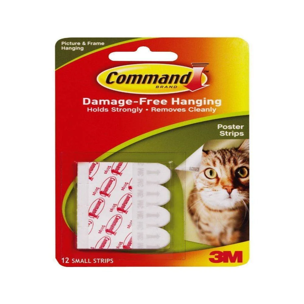 3M Command Poster Strips | 12 Pack