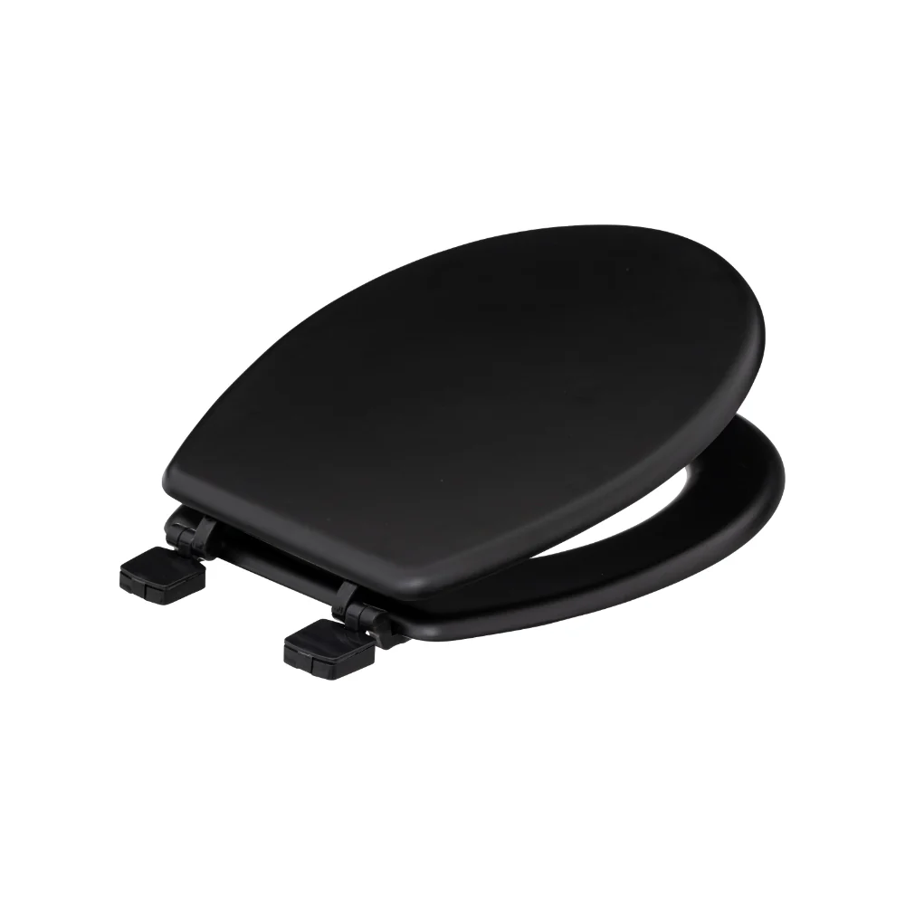5FIVE Black MDF Toilet Seat | Minimalist Lid, Concealed Hinges - Image 2