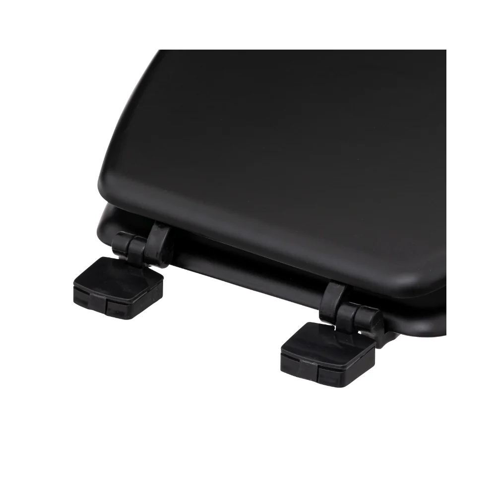 5FIVE Black MDF Toilet Seat | Minimalist Lid, Concealed Hinges - Image 3