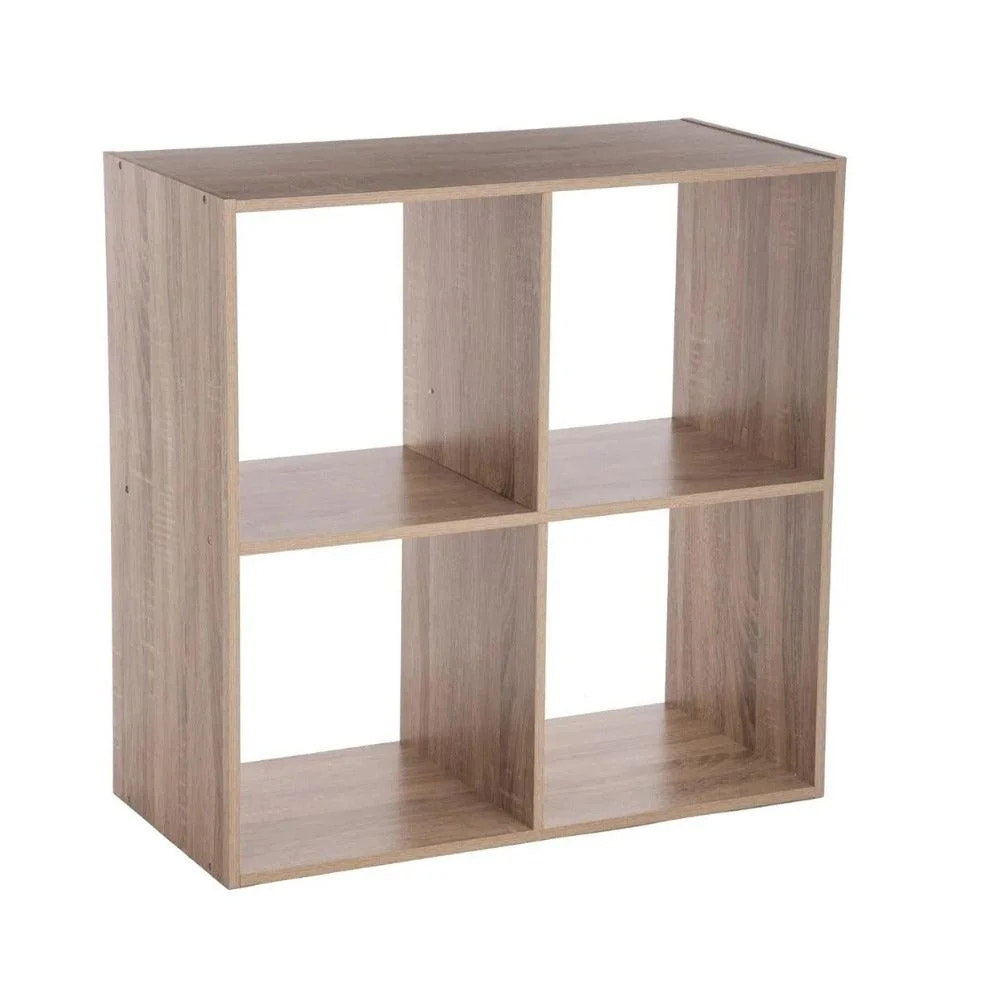 5FIVE Natural 4-Shelf Storage Unit | Wood-Like Material