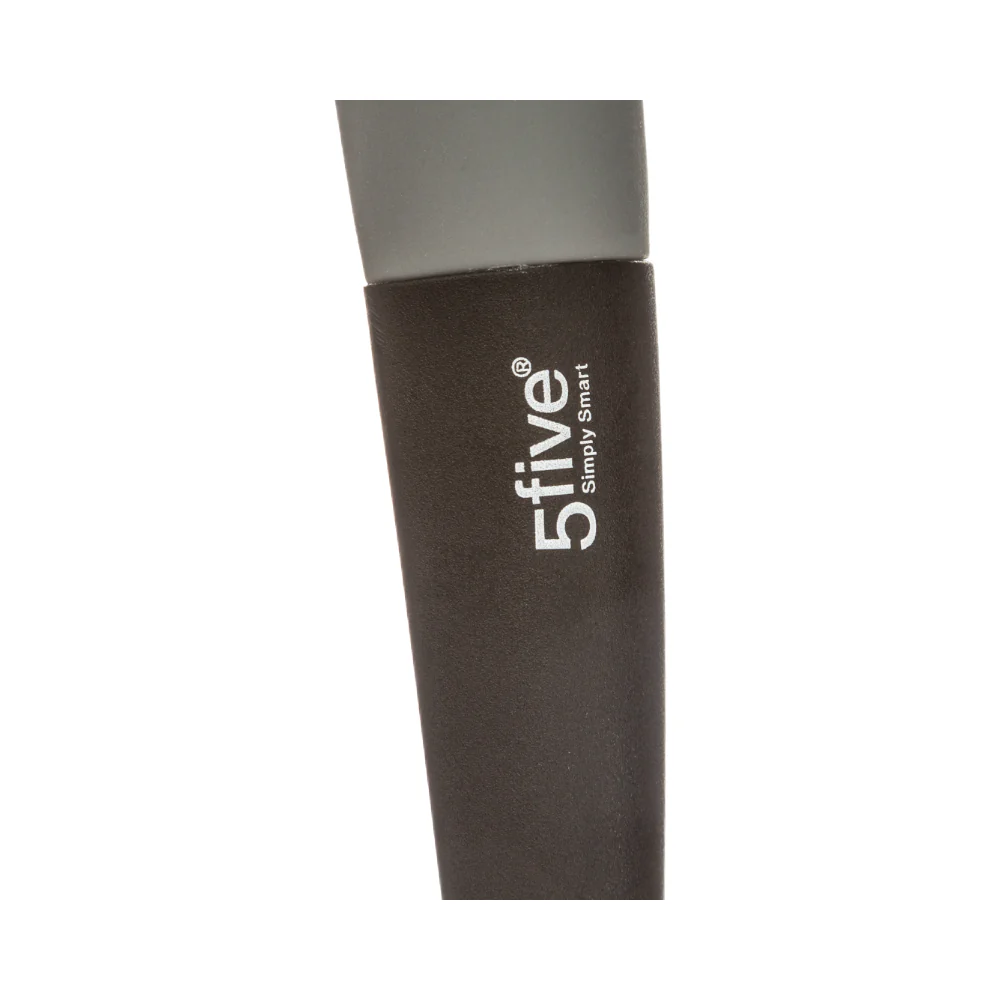 5FIVE Nylon Slotted Spoon Turner | Grey, 34cm, Drainage Holes - Image 2