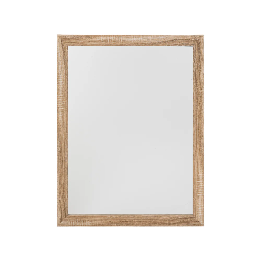 5FIVE Rectangular Wood-Effect Frame Wall Mirror | 34 x 44cm, Assorted