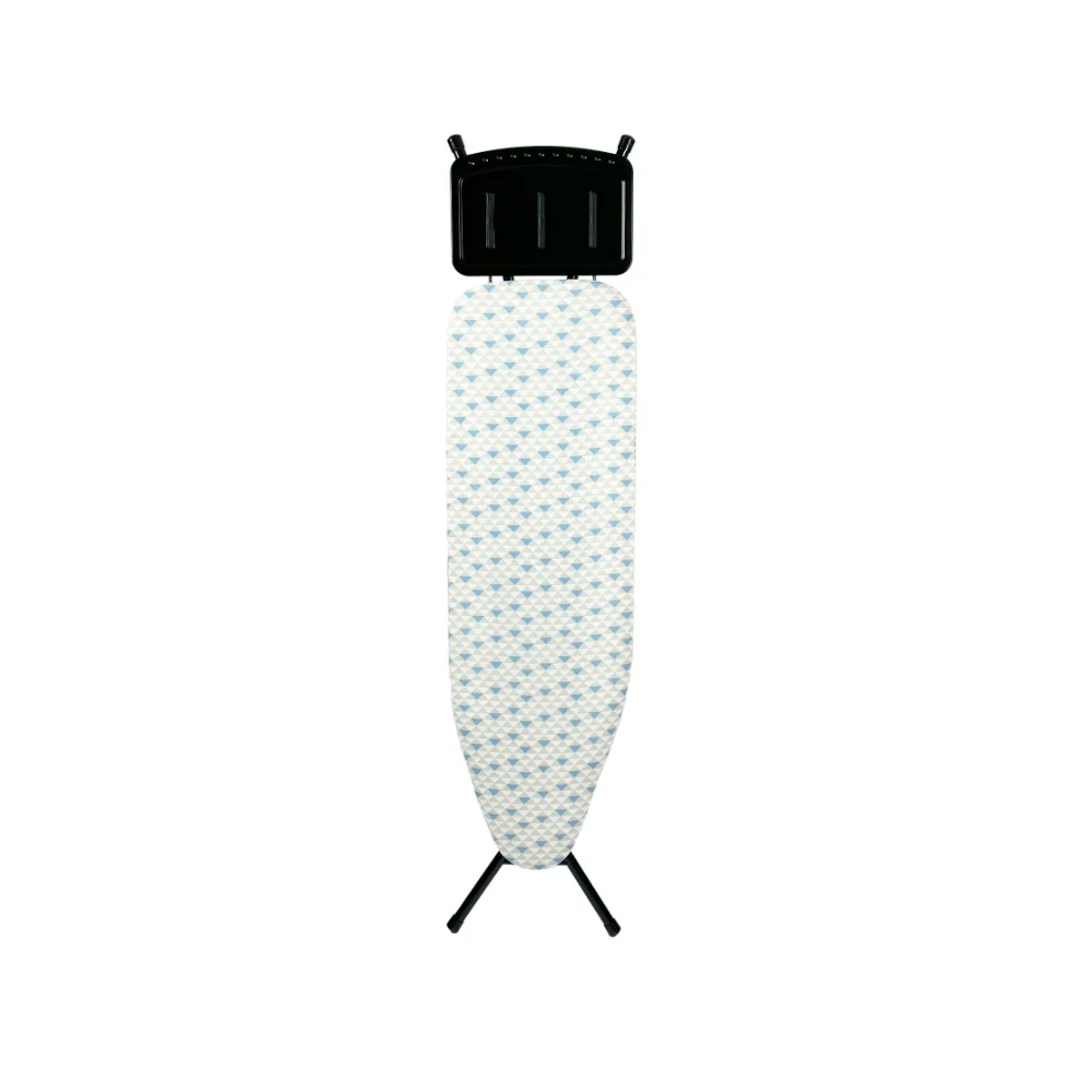 Addis Full-Size Padded Ironing Board with Iron Rest | Geometric Cover - Image 2