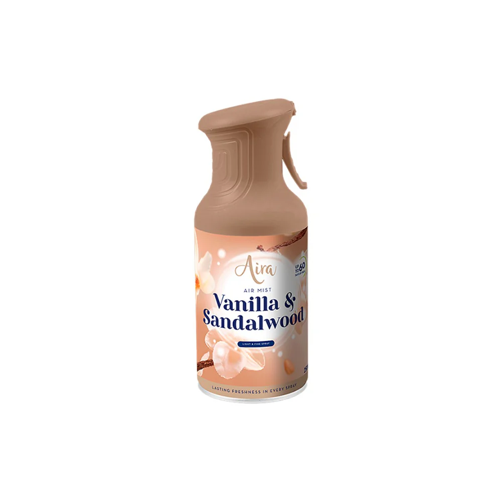 Aira Vanilla & Sandalwood Home Fragrance Air Mist | 250ml, Warm Woody Scent