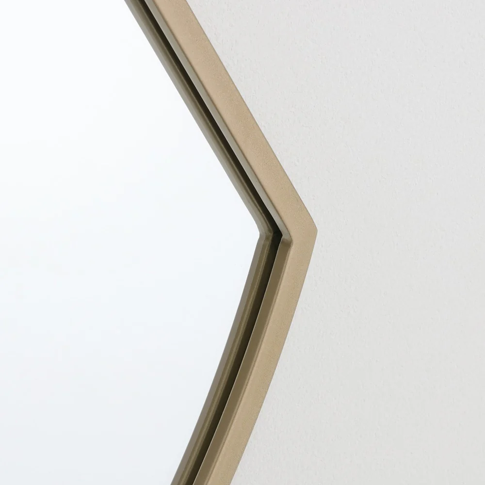 Alumin Full Length Framed Mirror | Brass Finish, 60 x 160 cm - Image 4