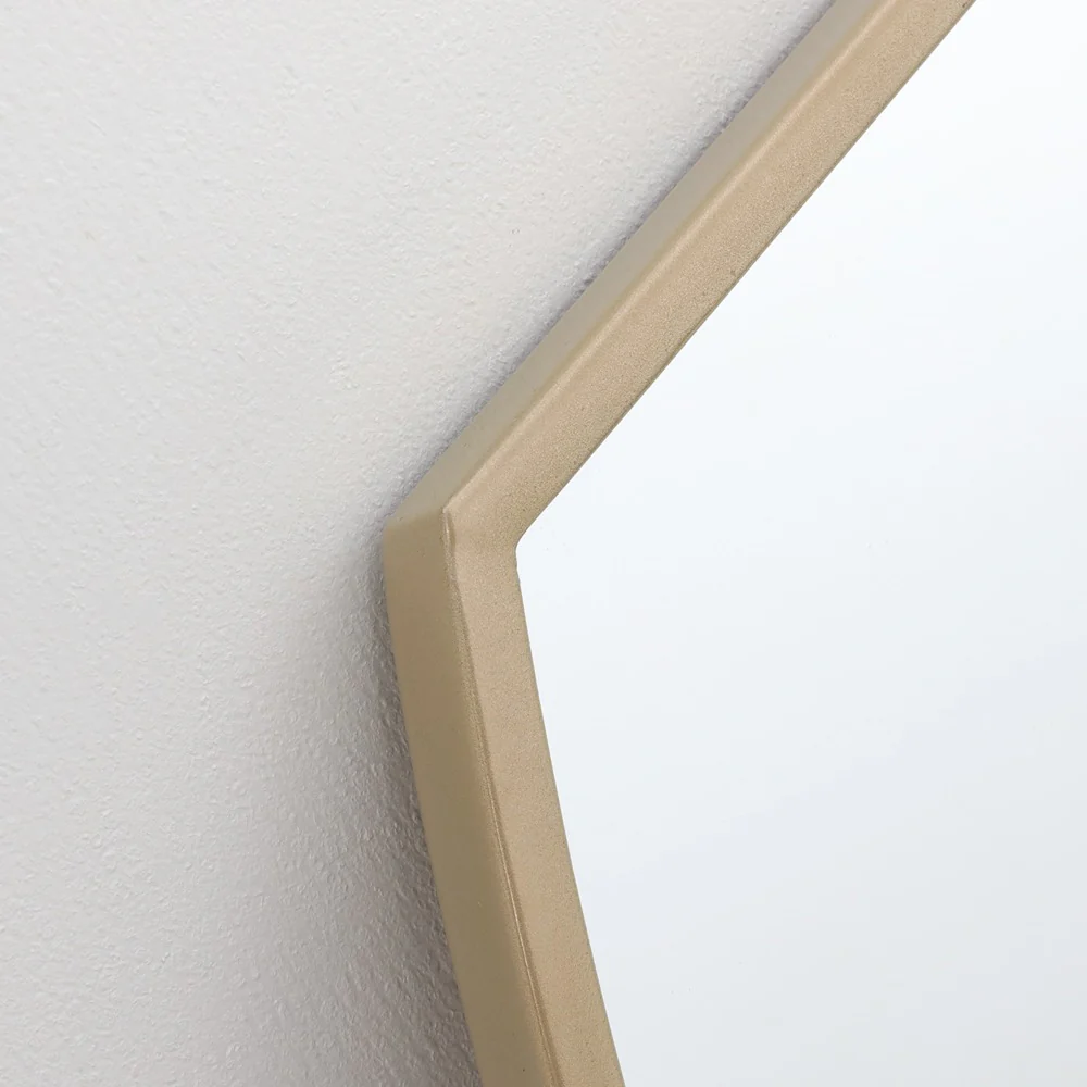 Alumin Full Length Framed Mirror | Brass Finish, 60 x 160 cm - Image 5