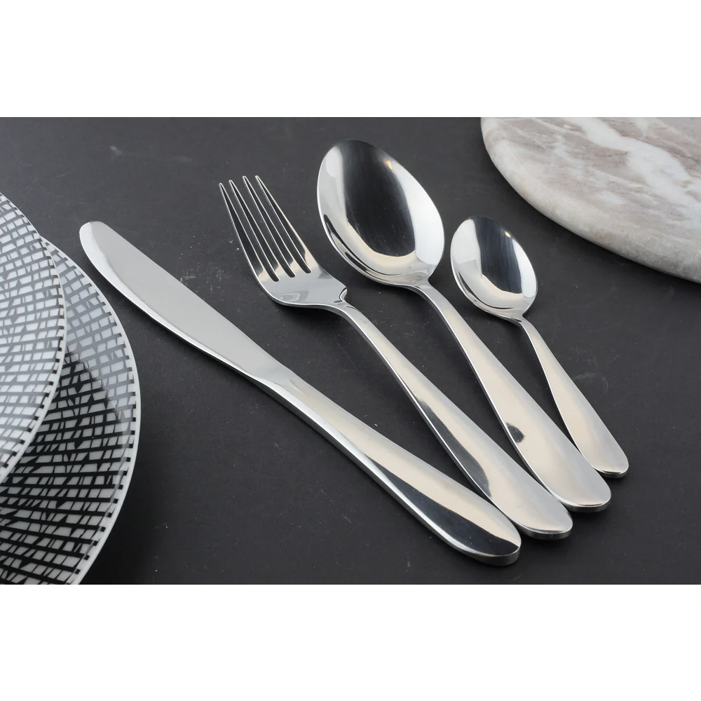 Apollo Amalfi 16 Piece Cutlery Set | High-Gloss Mirrored Finish - Image 4