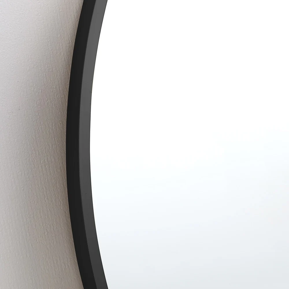 Arch Aluminium Framed Wall Mirror | Black Finish, 60 x 120 cm - Image 5