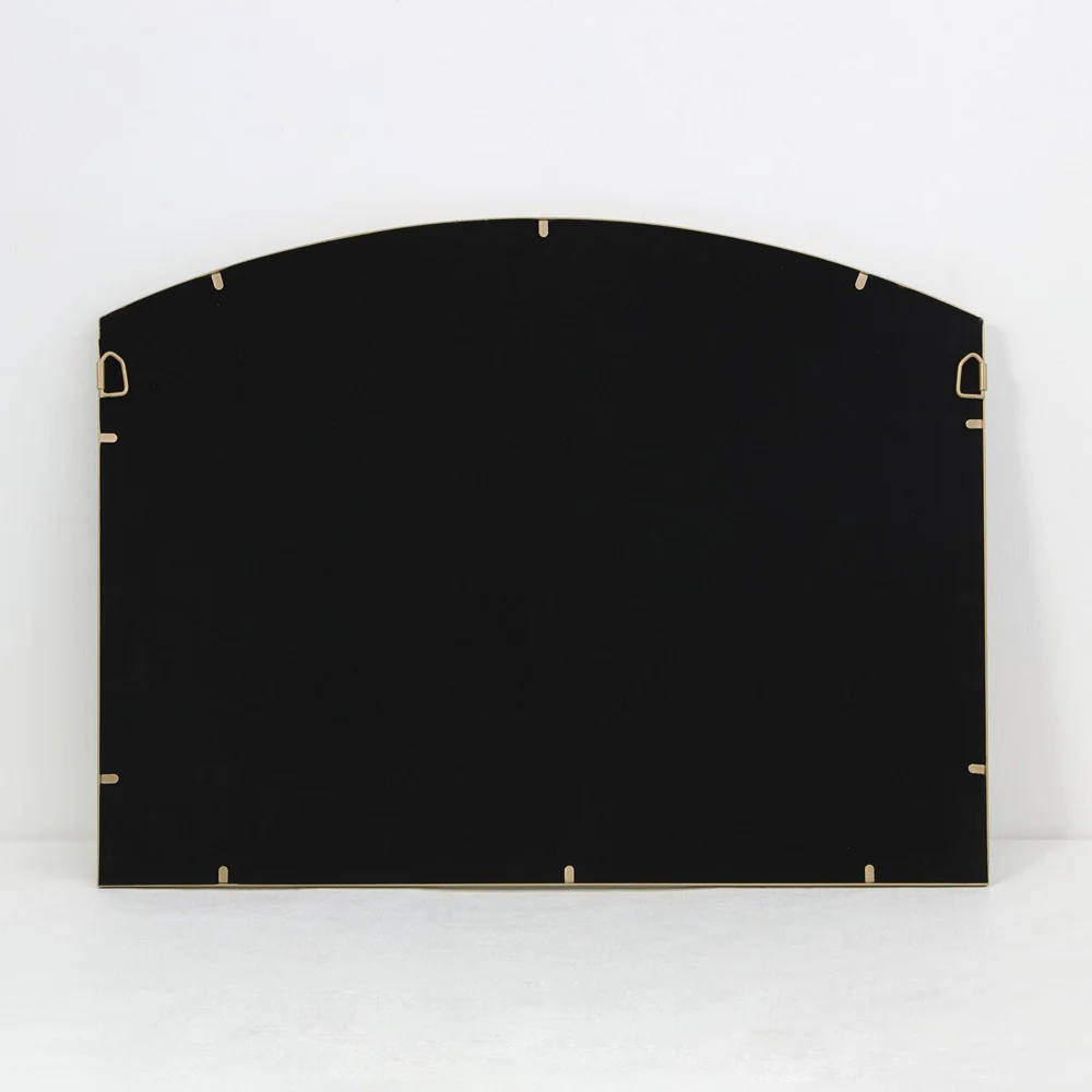 Arch Top Aluminium Framed Mirror | Brass Finish, 60 x 80 cm - Image 6