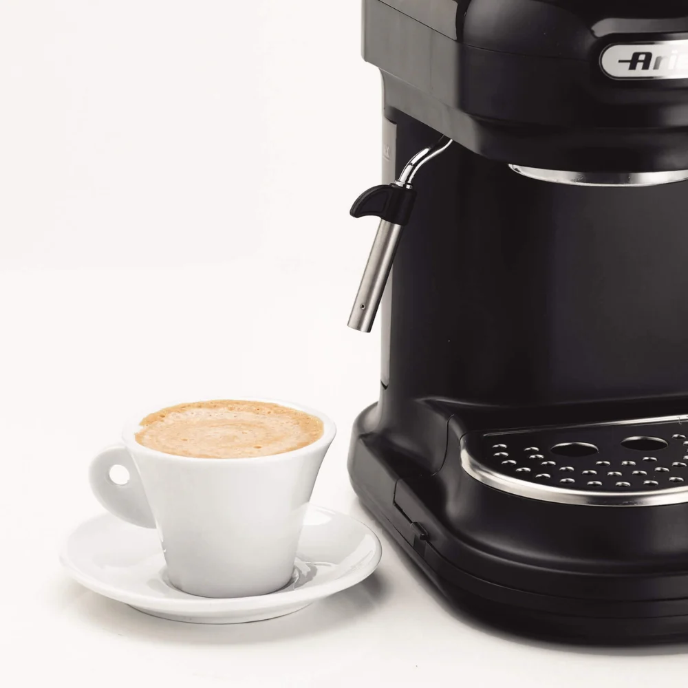 Ariete Black Espresso Coffee Maker with Built-In Grinder | Bean Hopper - Image 2