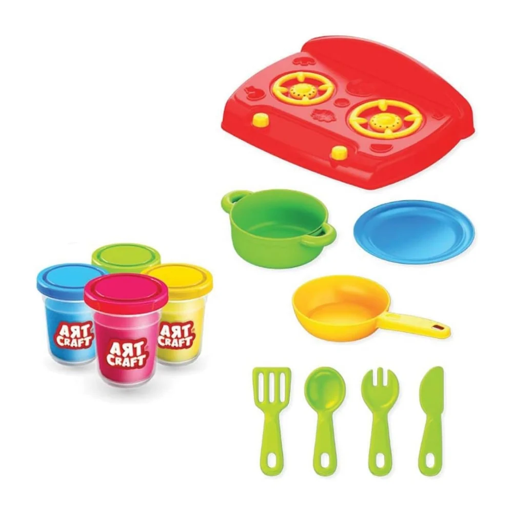 Art Craft Kitchen Dough Play Set | 12pcs - Image 3