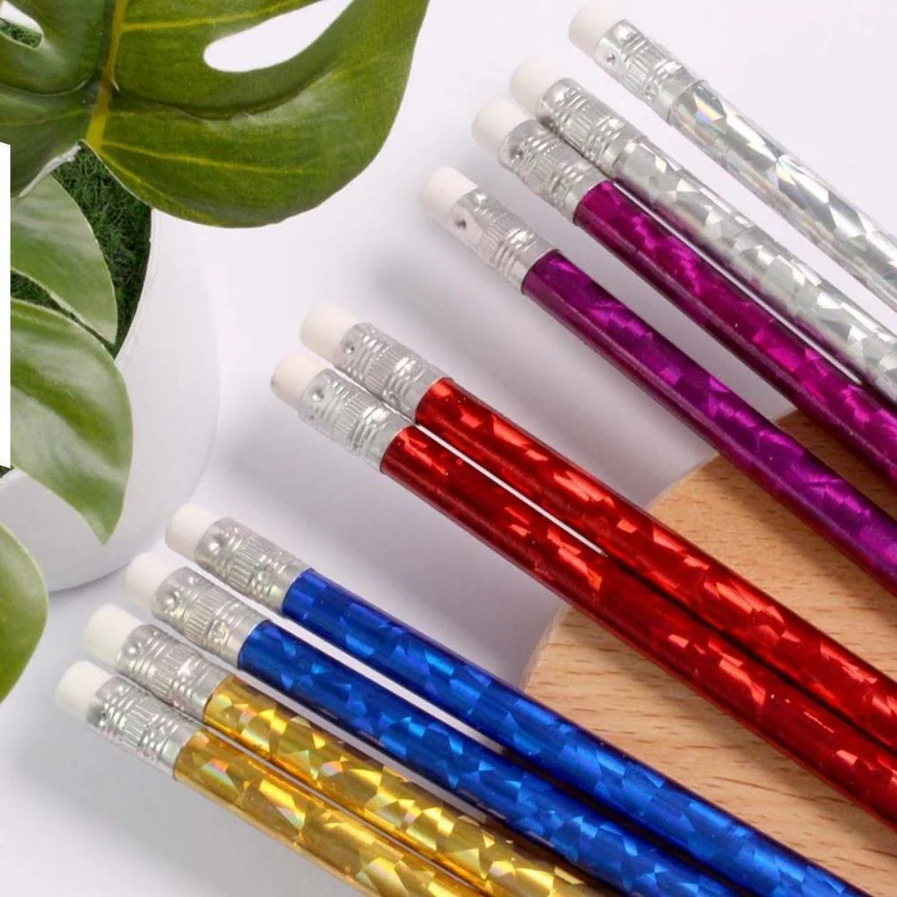 Artbox Holographic HB Pencils With Erasers | 10 Pack - Image 2