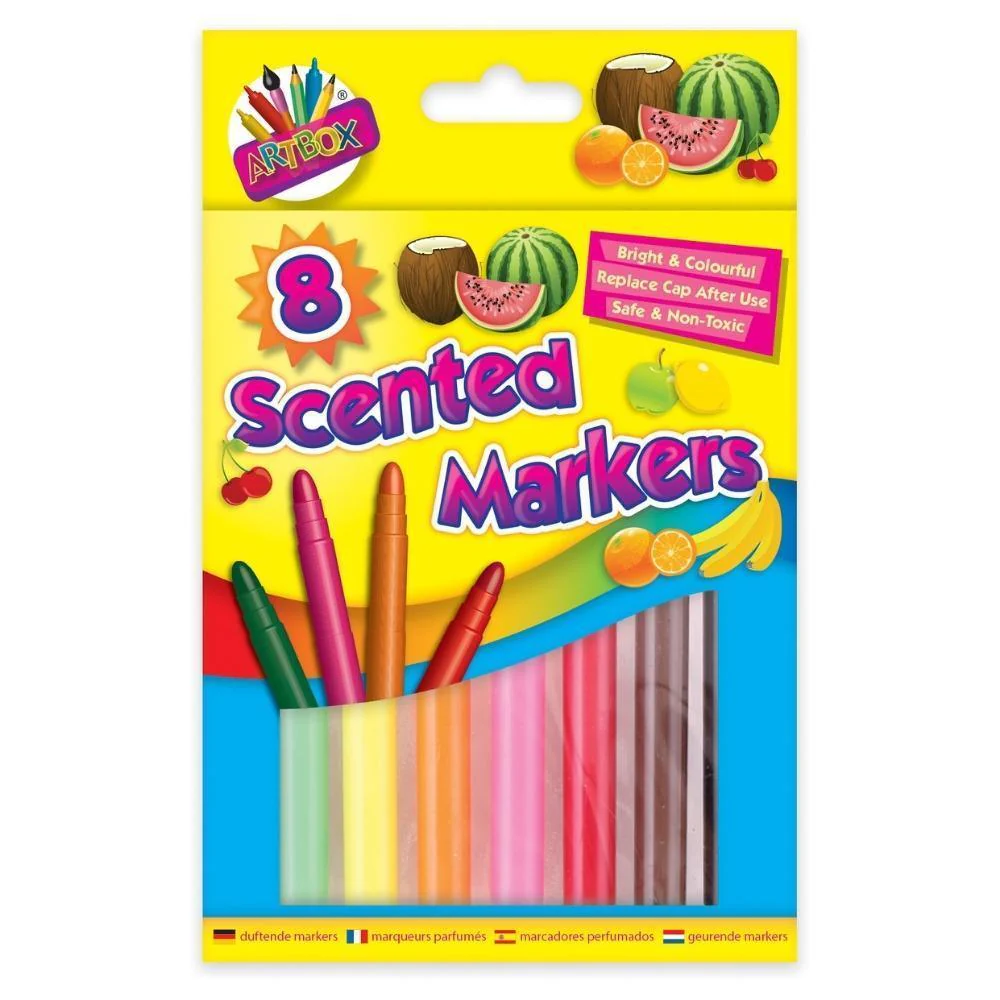 Artbox Jumbo Colourful Scented Markers | 8 Pack