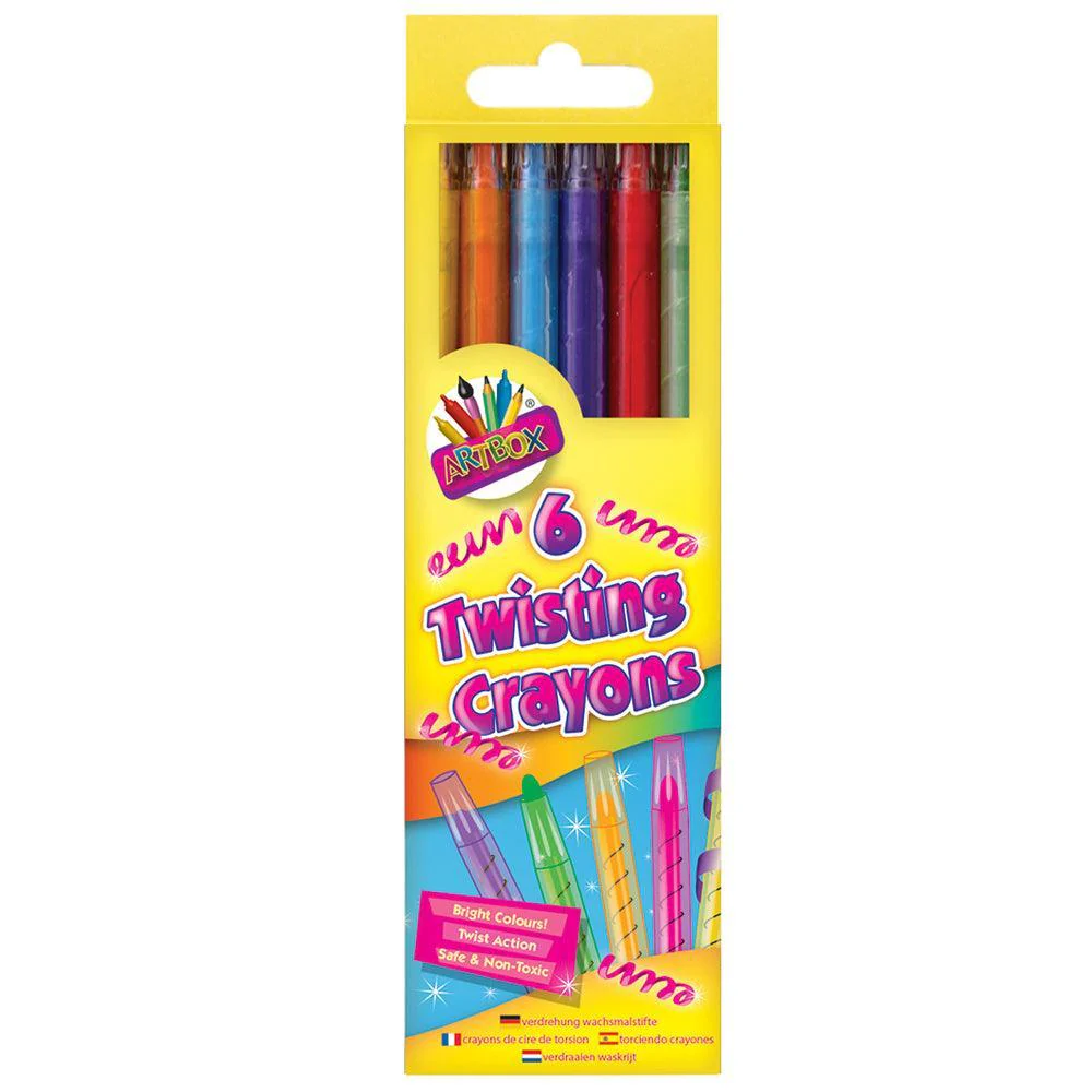 Artbox Twist Action Crayons | 6 Assorted