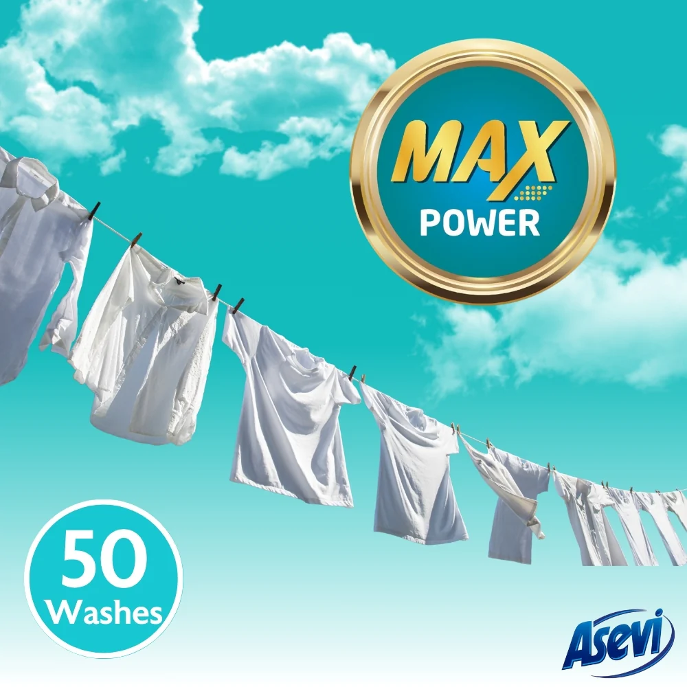Asevi Max Power Detergent | Hypoallergenic | 50 Washes - Image 4
