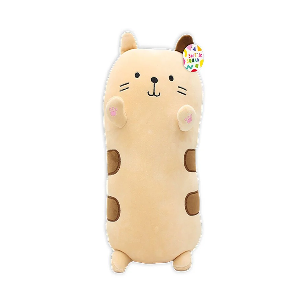 Assorted Soft Plush Cat Cuddle Pillow | 40cm, Long Body Designs - Image 3
