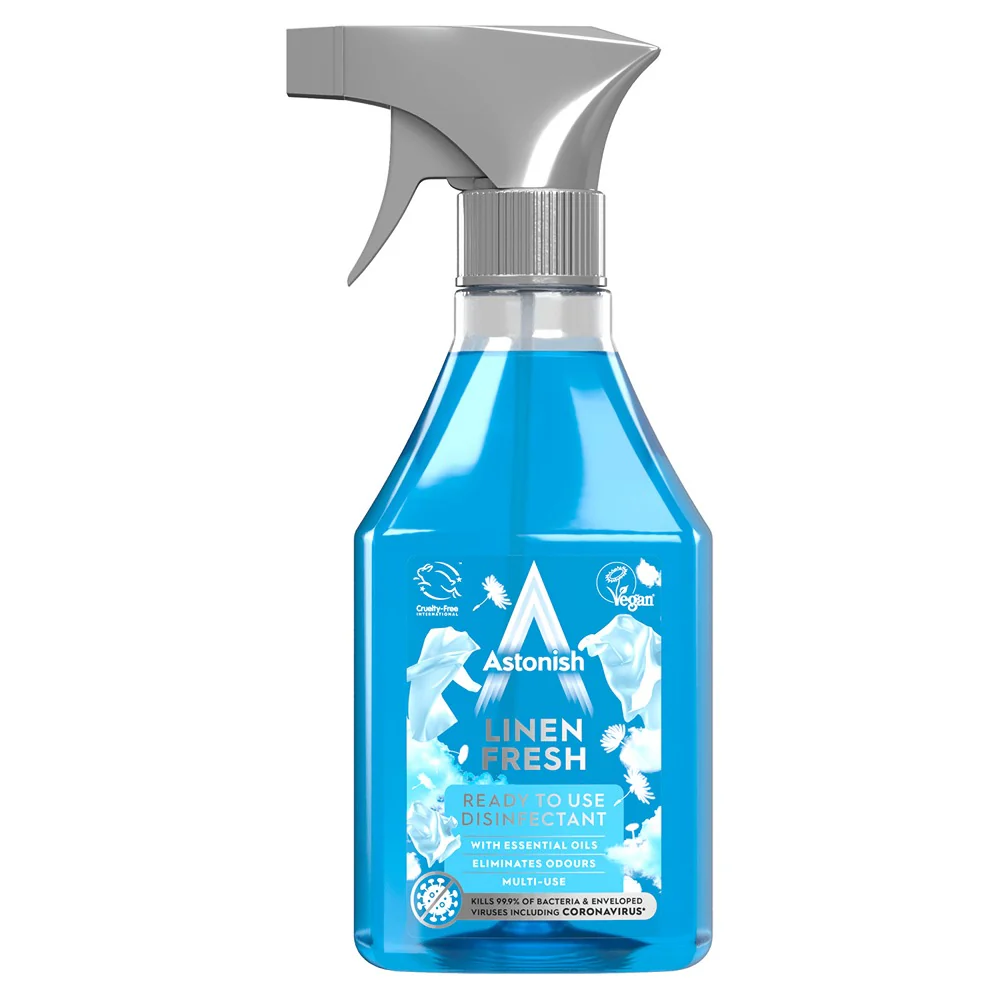 Astonish Disinfectant Spray | Linen Fresh Scent, 550ml