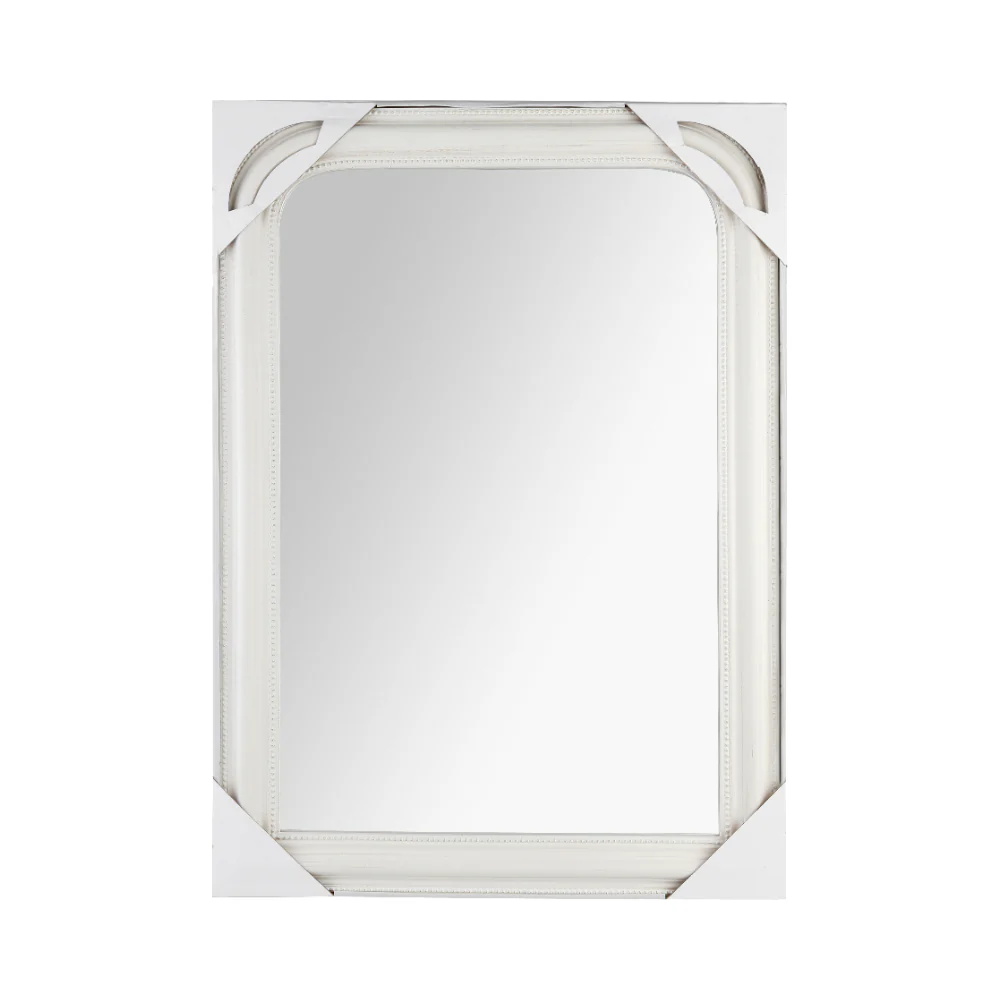 Atmosphera Adele Rounded Wall Mirror | White, 74 x 104cm, Arched Top - Image 3