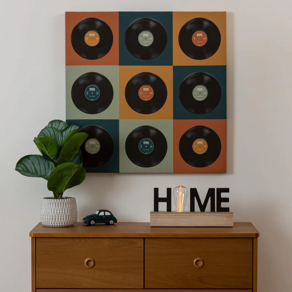 Atmosphera LED HOME Word Plaque | Black, 34cm, Tabletop, Freestanding - Image 3