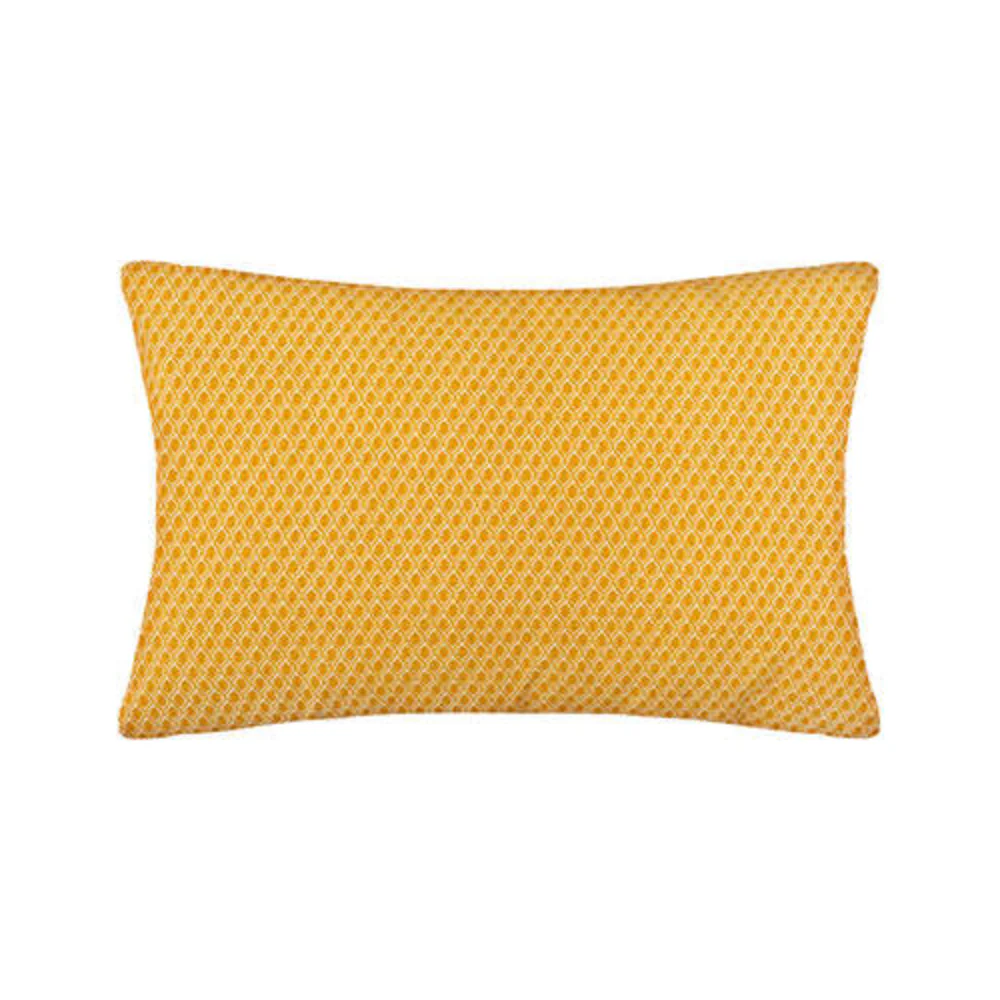 Atmosphera Otto Ochre Geometric Trellis Cushion | 30 x 50cm