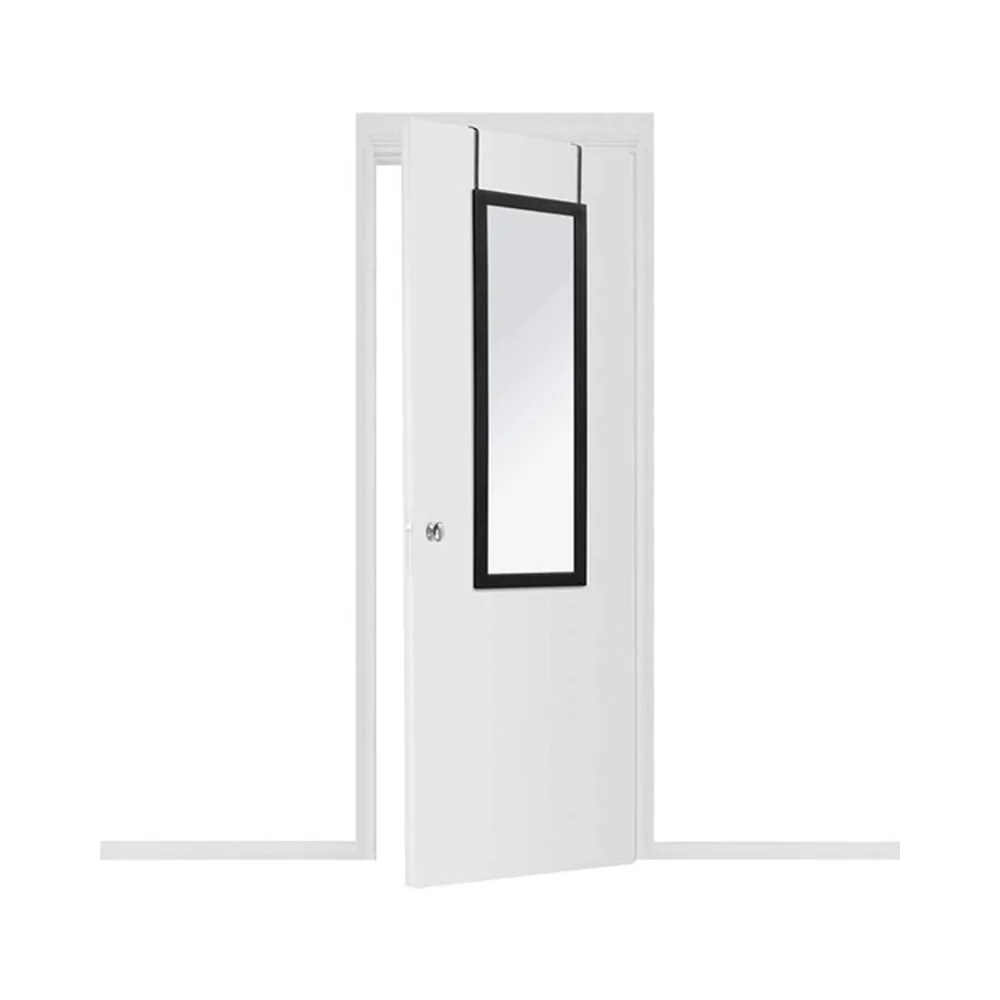 Atmosphera Over Door Hanging Mirror | Black Frame, 35 x 109cm