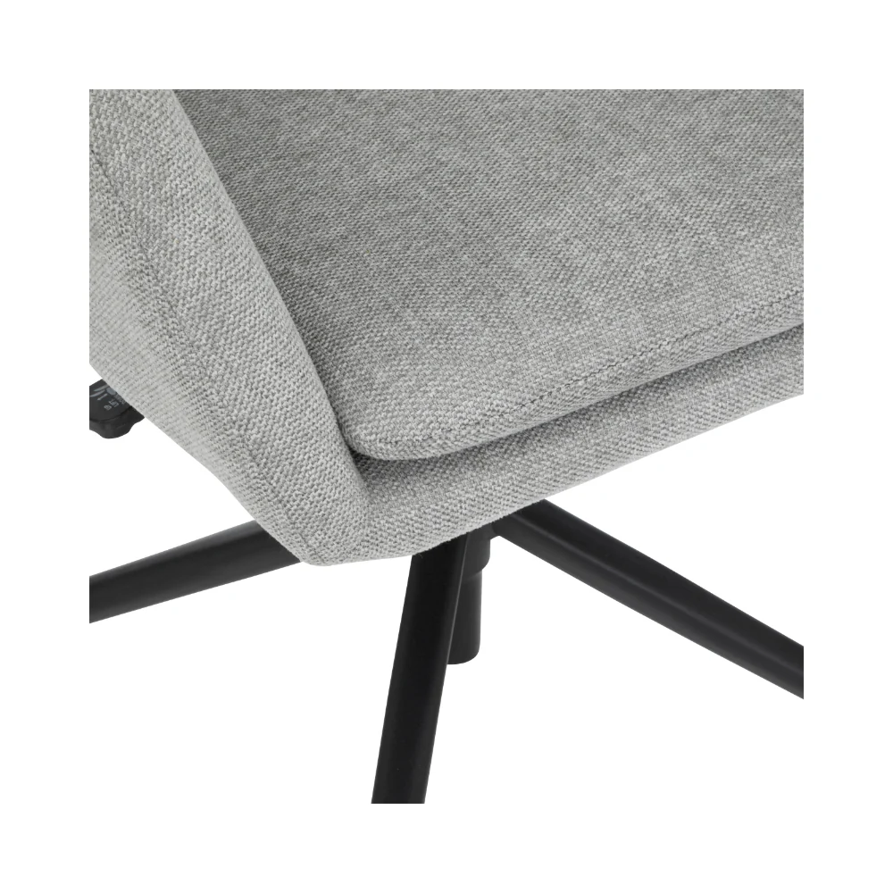 Atmosphera Sipca Grey Swivel Office Chair | Height Adjustable, Padded - Image 3