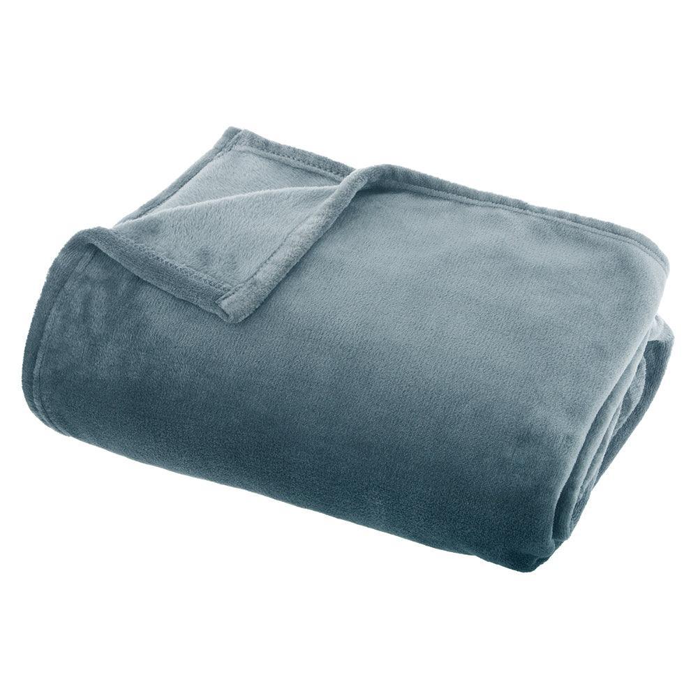 Atmosphera Storm Blue Blanket | 150cm - Image 3