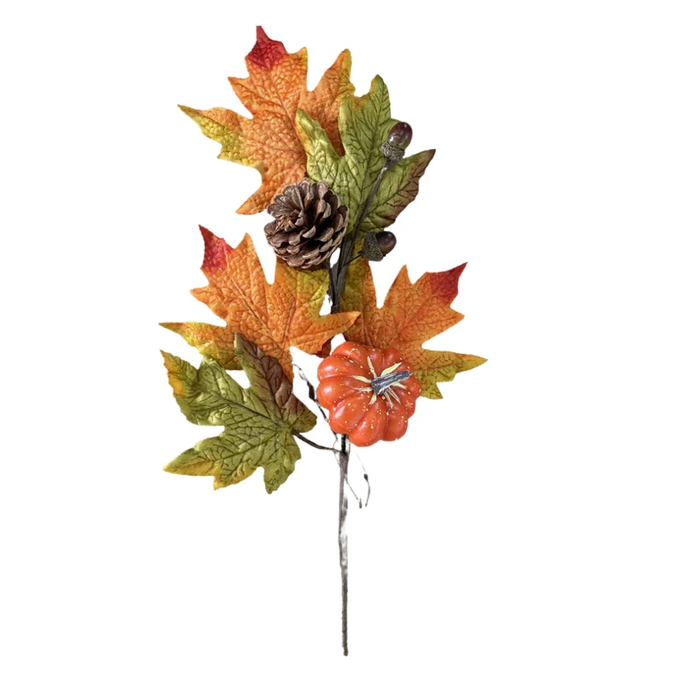 Autumn Collection Autumn Leaves Acorn Spray | 63cm