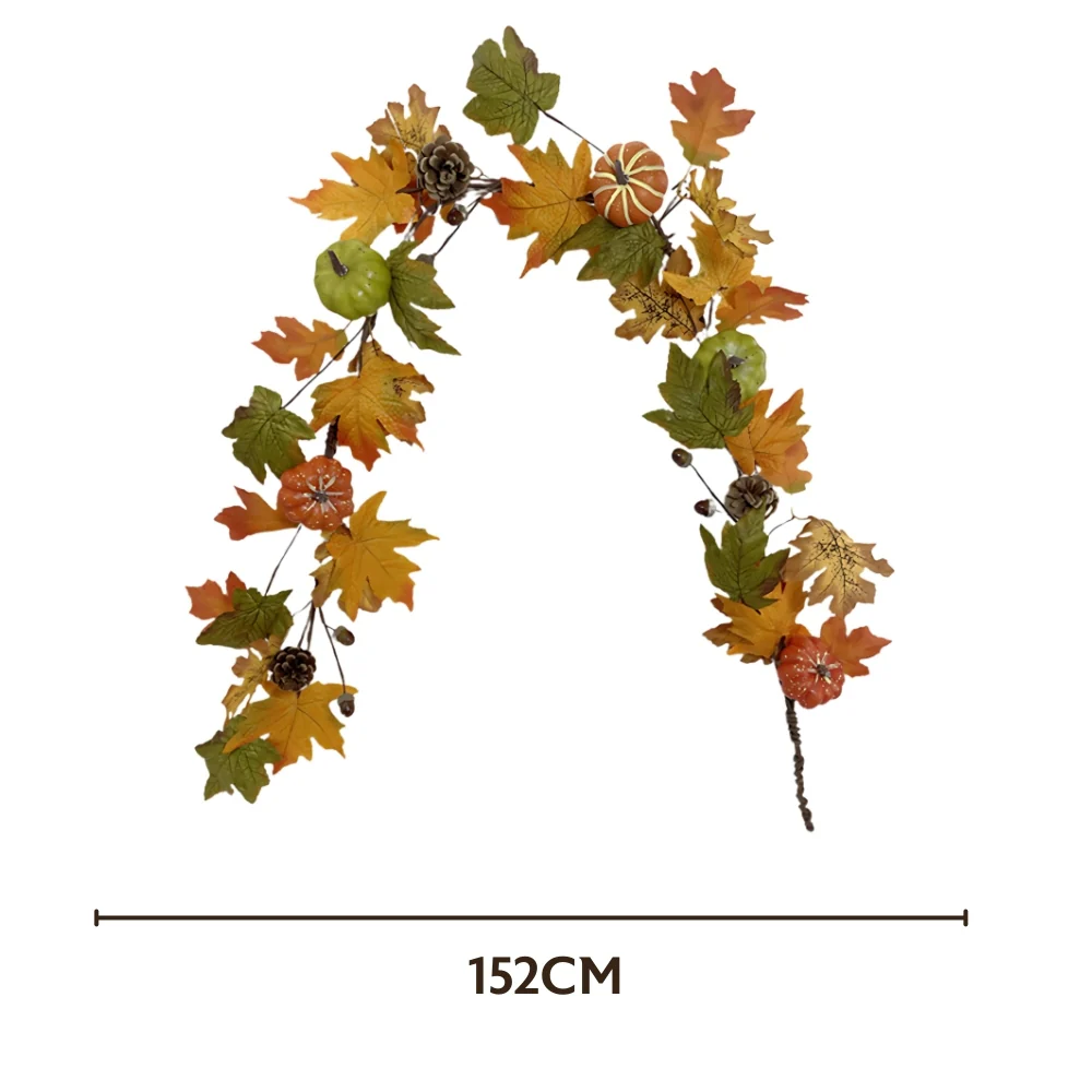 Autumn Collection Faux Maple Leaf Garland | 152cm - Image 4