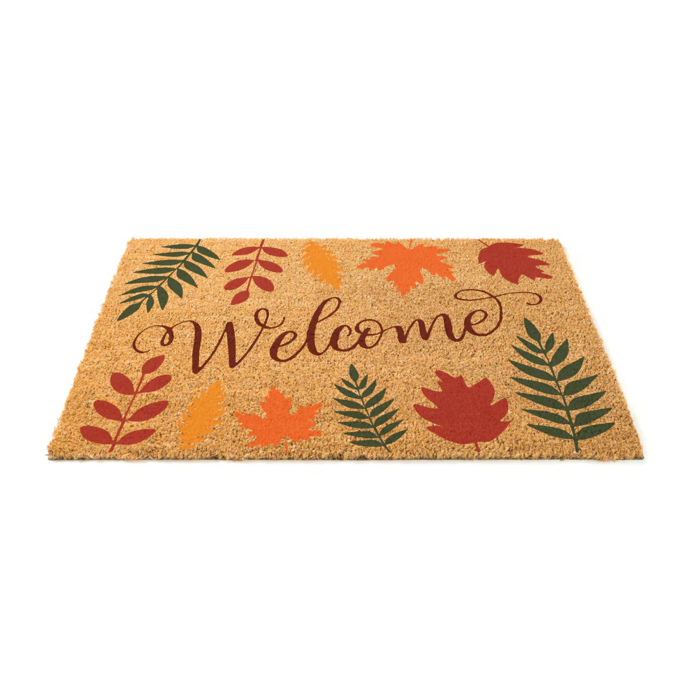 Autumn Leaves Welcome Doormat | 40 x 60 cm, Textured Surface