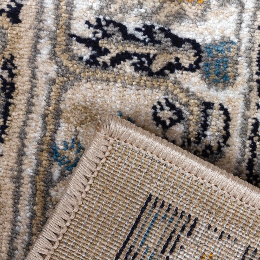 Aziza Medallion Beige Rug | Classic Elegance & Plush Comfort - Image 10