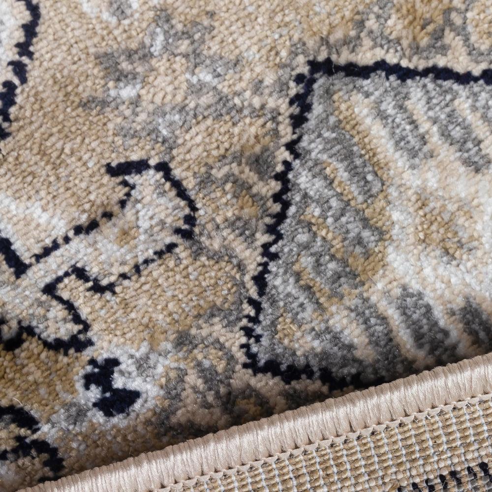 Aziza Medallion Beige Rug | Classic Elegance & Plush Comfort - Image 11