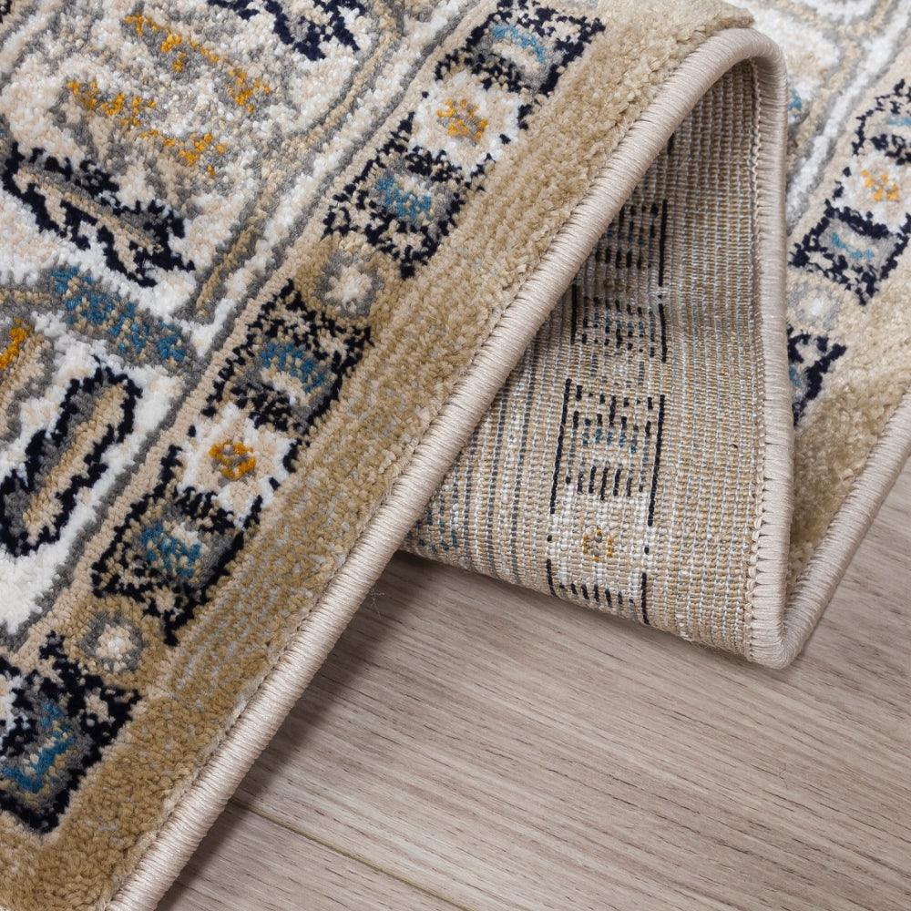 Aziza Medallion Beige Rug | Classic Elegance & Plush Comfort - Image 12