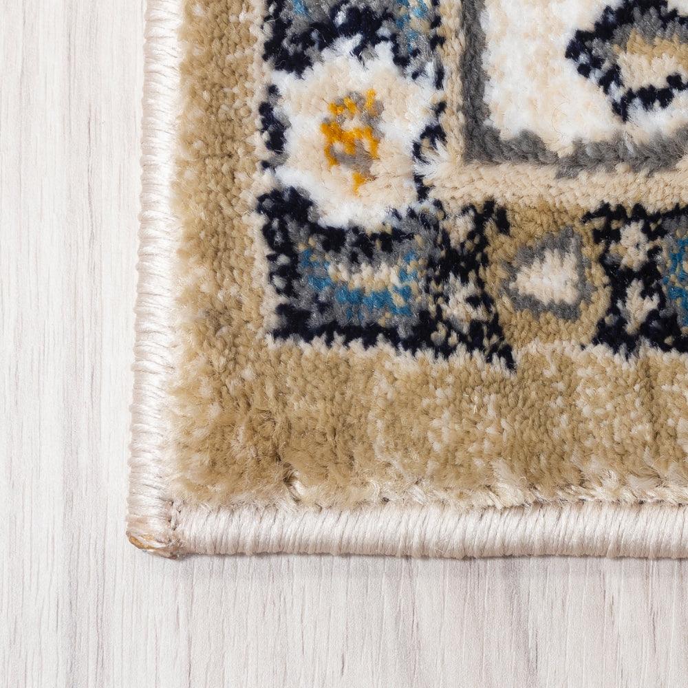 Aziza Medallion Beige Rug | Classic Elegance & Plush Comfort - Image 8