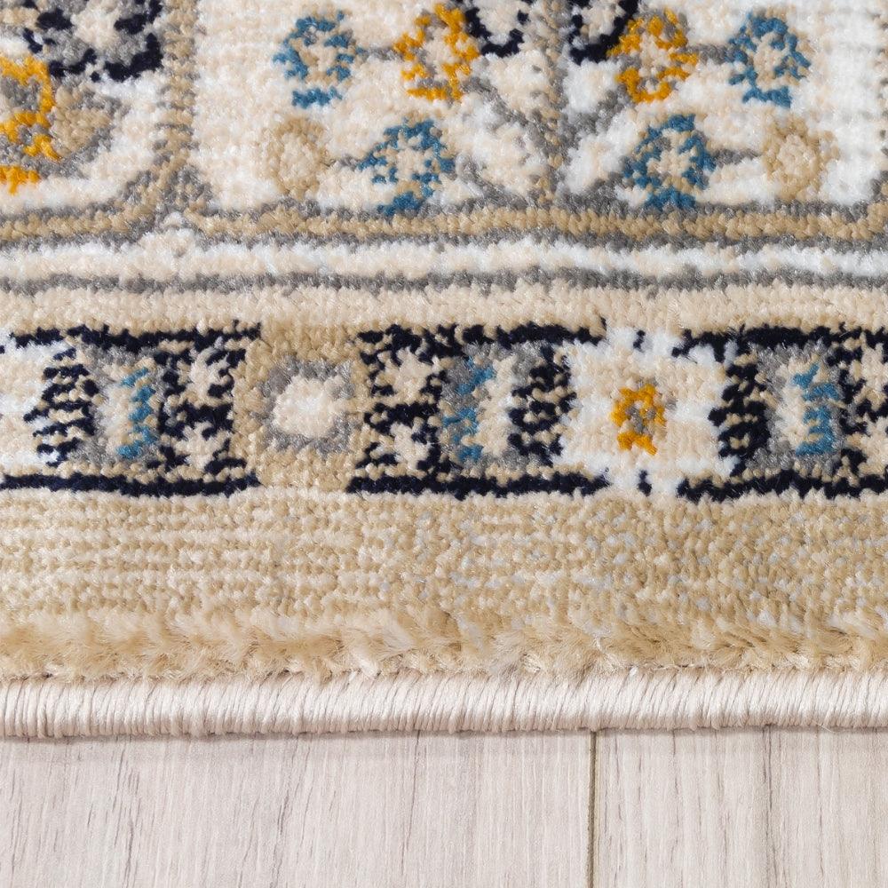 Aziza Medallion Beige Rug | Classic Elegance & Plush Comfort - Image 9