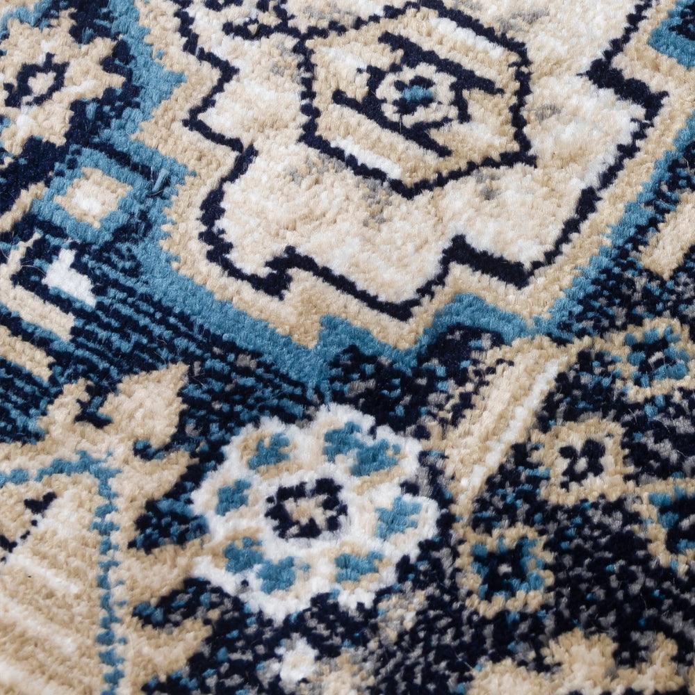 Aziza Medallion Navy Rug | Timeless Design for Every Home - Image 7