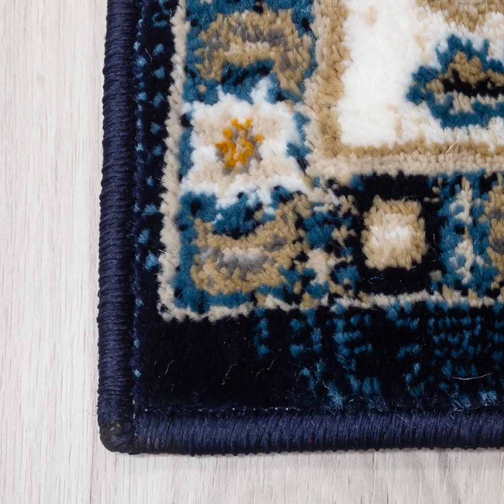 Aziza Medallion Navy Rug | Timeless Design for Every Home - Image 8