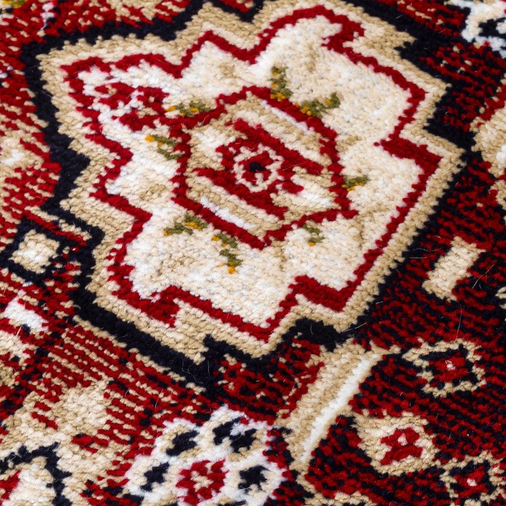Aziza Medallion Red Rug | Classic Elegance for Modern Homes - Image 7