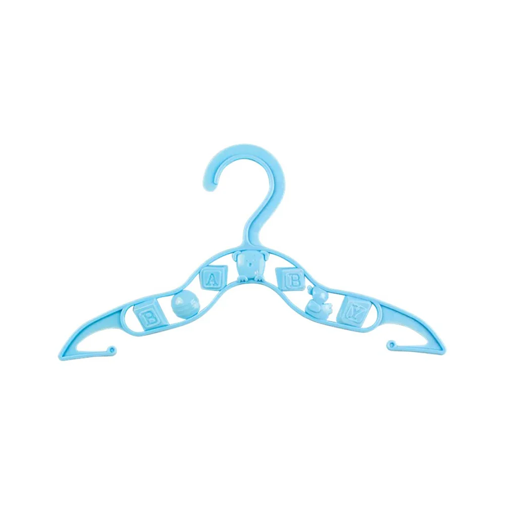 Baby Clothes Hangers | Pack of 10, Assorted Colours, With Side Clips - Image 2