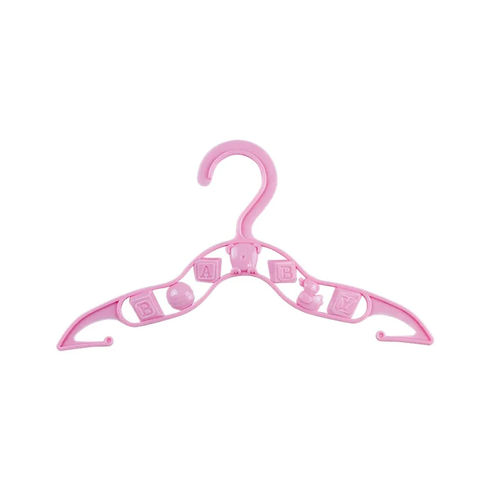 Baby Clothes Hangers | Pack of 10, Assorted Colours, With Side Clips - Image 3