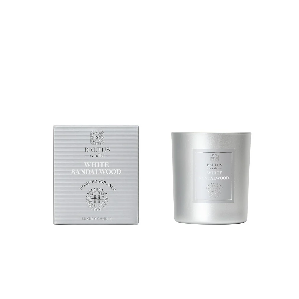 Baltus Luxe Premium White Sandalwood Scented Candle | 70 x 88mm