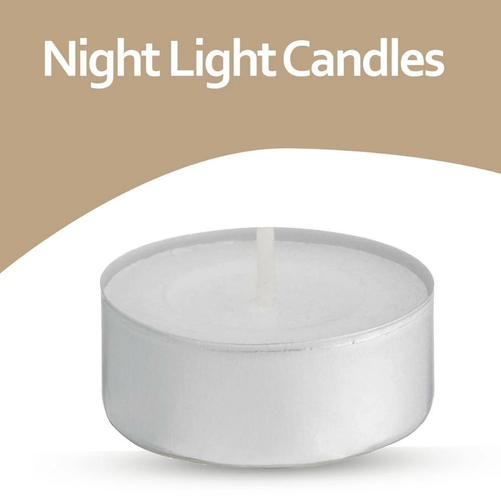 Baltus Unscented Night Light Candles | Pack of 50 | 8 Hour Burn Time - Image 2