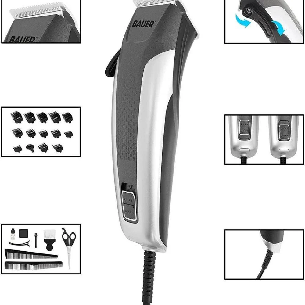 Bauer Professional Hair Clipper Travel Set & Grooming Kit for Men - Image 3