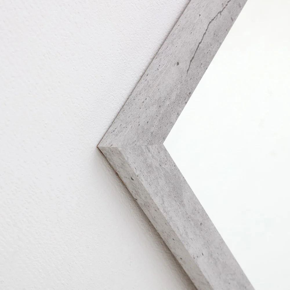 Beige Marble Effect Rectangular Framed Wall Mirror | 40 x 50cm - Image 10