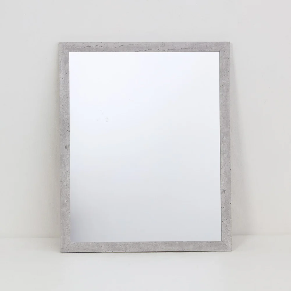 Beige Marble Effect Rectangular Framed Wall Mirror | 40 x 50cm - Image 8