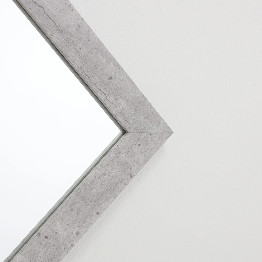 Beige Marble Effect Rectangular Framed Wall Mirror | 40 x 50cm - Image 9