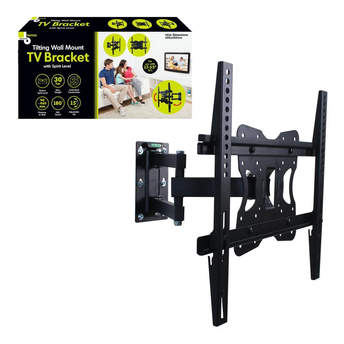 Benross Tilting TV Bracket 17in-55in