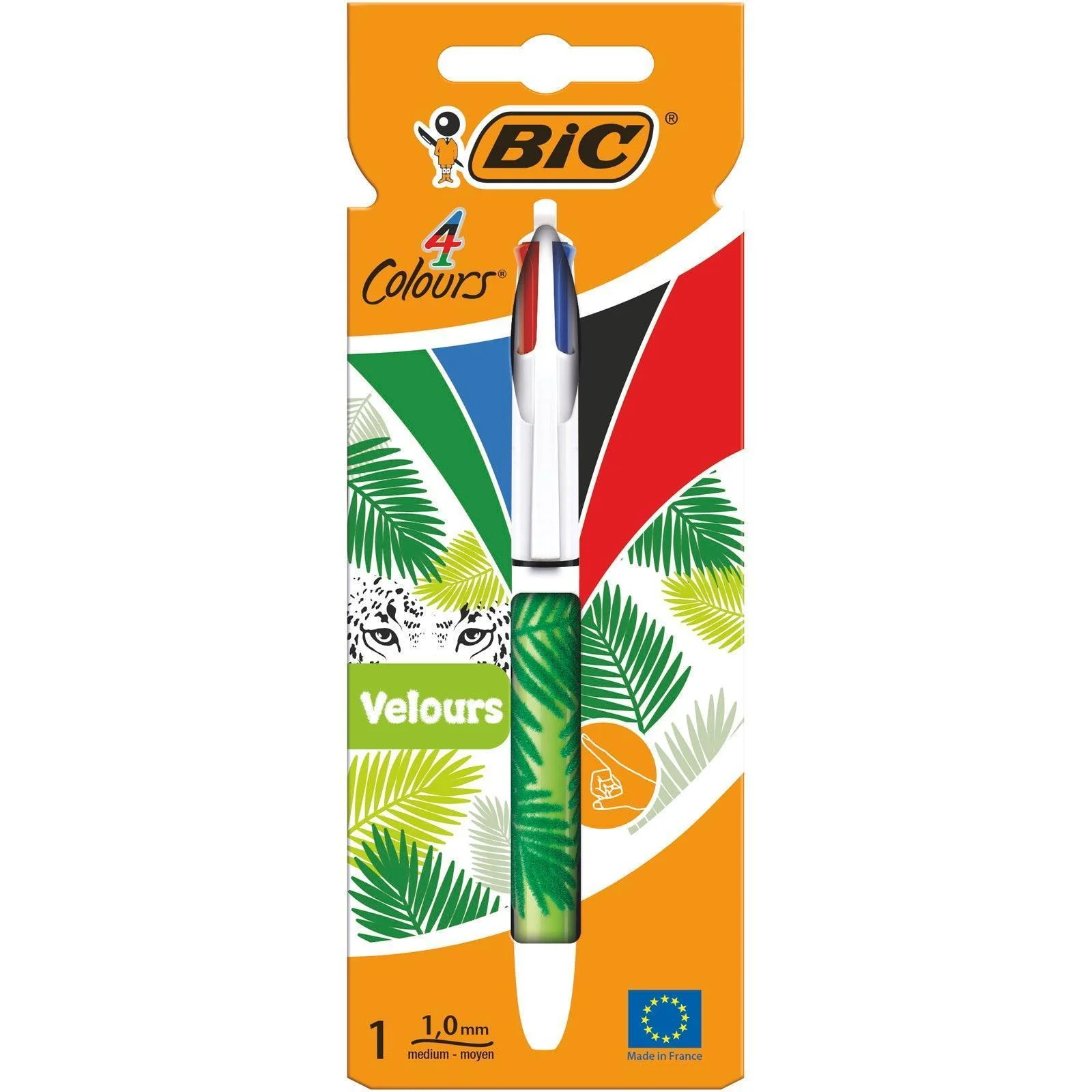 Bic 4 Colours Velours Retractable Ballpoint Pen